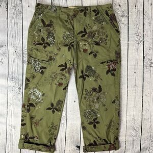 DEMOCRACY Flex-Ellent Crop Floral Pants